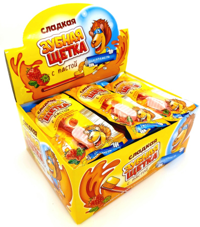 Сахарное драже Зубная щетка с пастой 15г*30 Канди Клаб